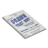 そ描の様に多彩なアートショーポスターノートブック ノートブック (右側)