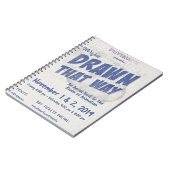 そ描の様に多彩なアートショーポスターノートブック ノートブック (左側)