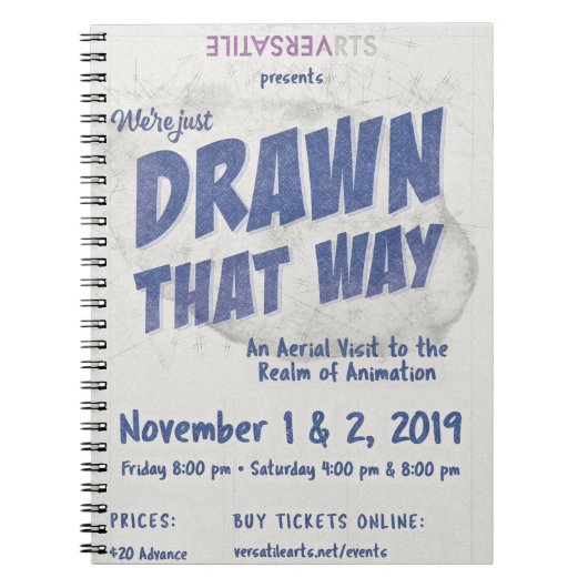 そ描の様に多彩なアートショーポスターノートブック ノートブック (正面)