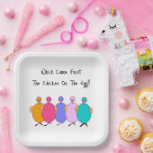 そ来れが最初に鶏か卵か ペーパープレート (パーティー)