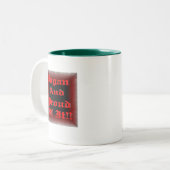 そ異教のれ誇りを持ったの ツートーンマグカップ (正面左)