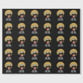 そ遊のMovinus音楽おもしろいキノコPun Dark BG ラッピングペーパー (フラット)