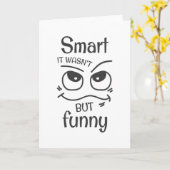 そ頭が切れるうではないおもしろい カード (黄色い花)