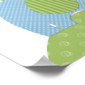 ぞうさんの子供用アートプリント ポスター (角)