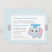 ぞうさん幼稚園卒園パーティー 招待状 (正面/裏面)