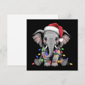 ぞうのクリスマスイルミネーション クリスマス ホリデー ワイルド アニマル (正面/裏面)