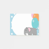 ぞうのプリント付箋(ポストイットノート) ポストイット (正面)