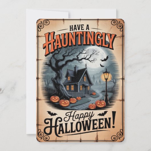"ぞくぞくハッピー・ハロウィン" 怪しいお家 シーズンカード (正面)