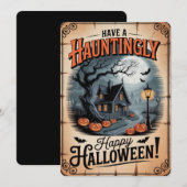 "ぞくぞくハッピー・ハロウィン" 怪しいお家 シーズンカード (正面/裏面)