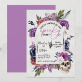 ぞっとするようなスペクタクル - 勇気があるなら参加しよう！ 招待状 (正面/裏面)