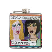 たいそうFLASK-YOUの飲み物、たいそう罵ります フラスク (正面)