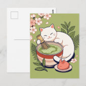 たい焼き猫はがき ポストカード (正面/裏面)