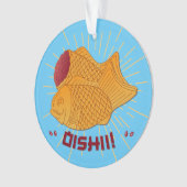 たい焼き魚日本の食イラストレーション オーナメント (正面)