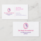 たかが抵抗し難い娘 名刺 (正面/裏面)