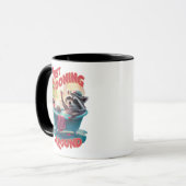 たかが風呂によくはしゃぐ飛び込むアライグマ、 マグカップ (正面左)