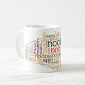 たがのダンスの単語の組合せのマグ コーヒーマグカップ (正面左)