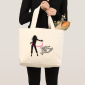 たがの女の子フラのたが ラージトートバッグ (正面(商品))