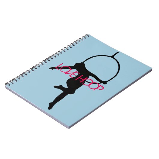 たがの空気のたが/Lyraのシルエットのノートを愛して下さい ノートブック (左側)