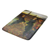 たき火で紅葉を集める少女たち バスマット (アングル)