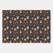 たき火の夜の統一された王国パターン1 ラッピングペーパーシート (正面2)