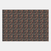 たき火の夜の統一された王国パターン3 ラッピングペーパーシート (正面3)