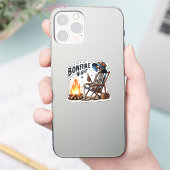 たき火の夜 – ビーチキャンプ(2) シール (スマートフォン)