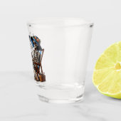 たき火の夜 – 火でスケルトンを飲む ショットグラス (右)