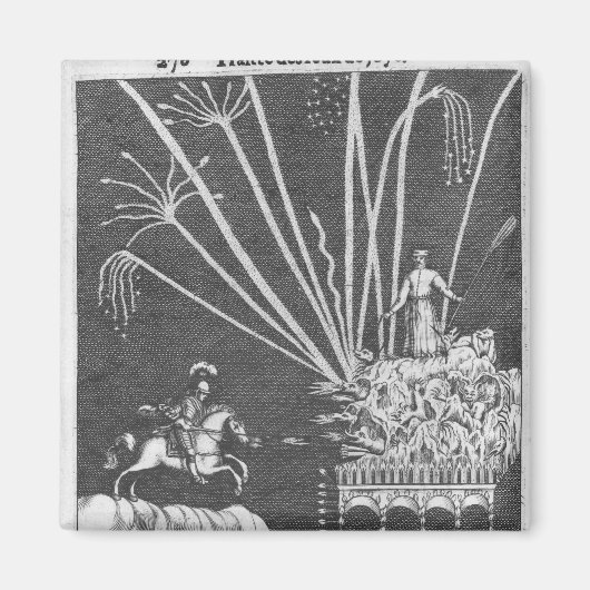 たき火の治療 マグネット (正面)