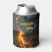 たき火の火花の誕生日パーティー 缶クーラー (缶正面)