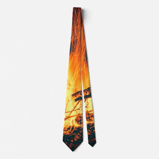 たき火の火花 ネクタイ (正面)