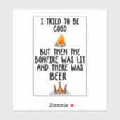 たき火の精神のステッカーにふける シール (シート)