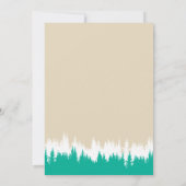 たき火の誕生日パーティーフォレストキャンピング 招待状 (裏面)