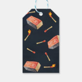 たき火の誕生日パーティーメッセージカード ギフトタグ (裏面)