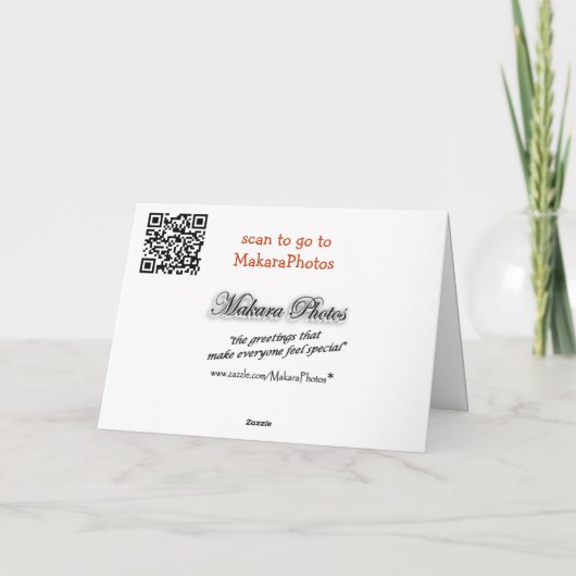 たき火の調理用誕生日または任意の大事な行事 カード (裏面)