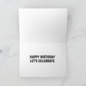 たき火キャンプファイアロマンチック誕生日カード カード (内部)
