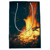 たき火キャンプファイア ミディアムペーパーバッグ (正面)