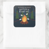 たき火パーティー スクエアシール (バッグ)