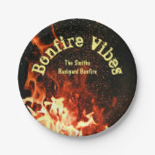 たき火パーティー | ペーパープレート (正面)