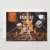 たき火マシュマロースト卒業パーティー 招待状 (正面)