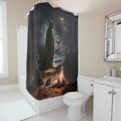 たき火 シャワーカーテン (インサイチュ)