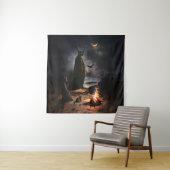 たき火 タペストリー (インサイチュ)