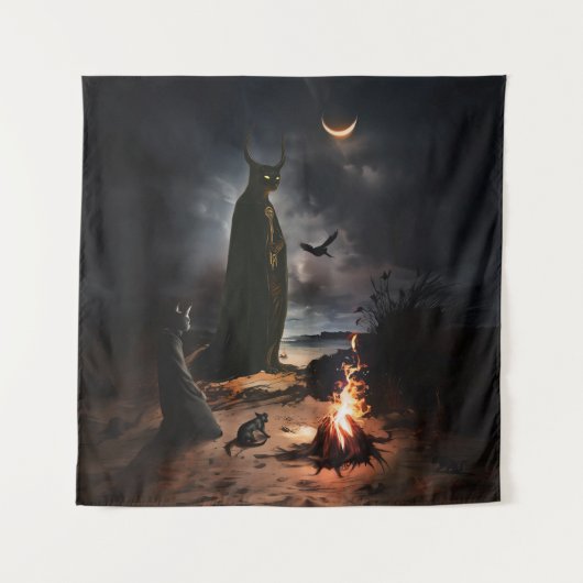 たき火 タペストリー (正面)