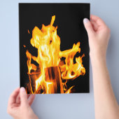 たき火 チラシ (手)