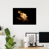 たき火 ポスター (ホームオフィス)