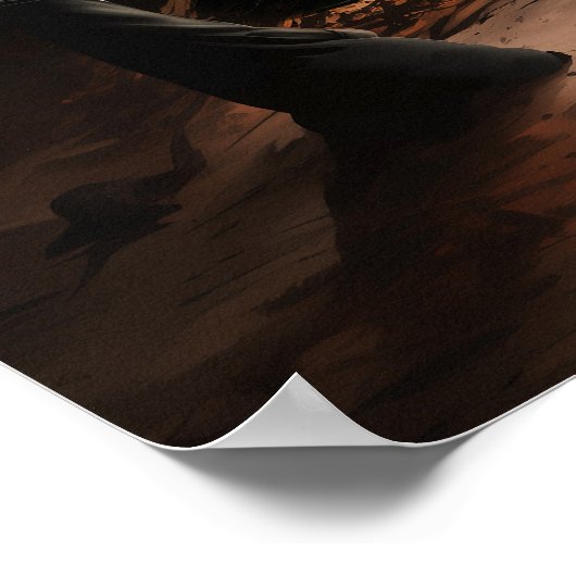 たき火 ポスター (角)