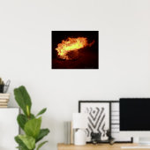 たき火 ポスター (ホームオフィス)