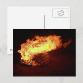 たき火 ポストカード (正面/裏面)