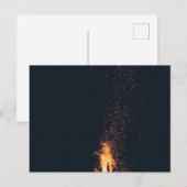 たき火 ポストカード (正面/裏面)