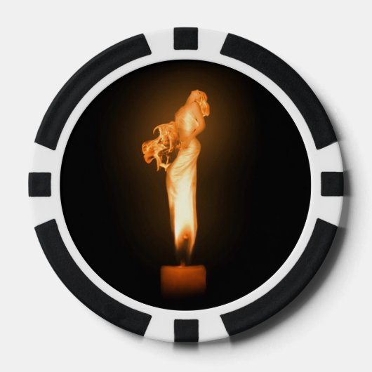 たき火 ポーカーチップ (正面)