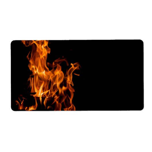 たき火 ラベル (正面)